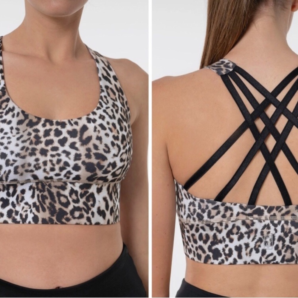 Lioness Activewear Leopard Sports Bra New NIP